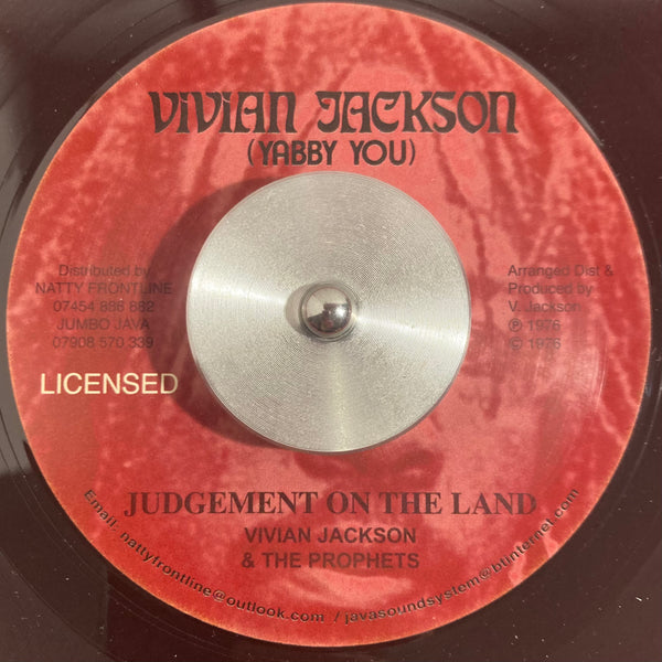 Vivian Jackson & The Prophets | Judgement On The Land 7"
