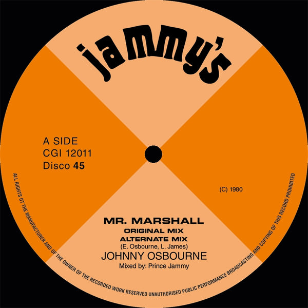 Johnny Osbourne | Mr Marshall 12"