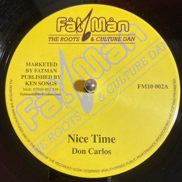 Don Carlos / Delroy Wilson | Nice Time / Live Good 10"