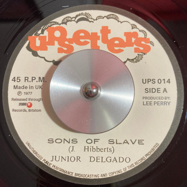 Junior Delgado | Sons Of Slaves 7"