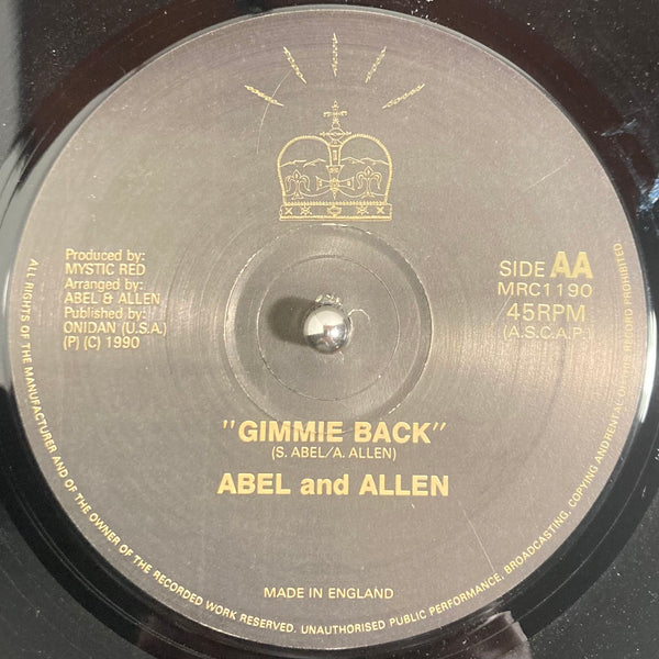 Abel And Allen ‎– Let Me Rock You Now / Gimmie Back 12"