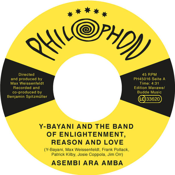 Y-Bayani & The Band Of Enlightenment, Reason And Love ‎| Asembi Ara Amba 7"