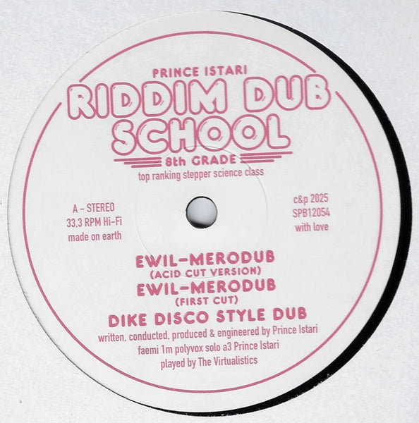 Prince Istari | Riddim Dub School 8th Grade 12" EP